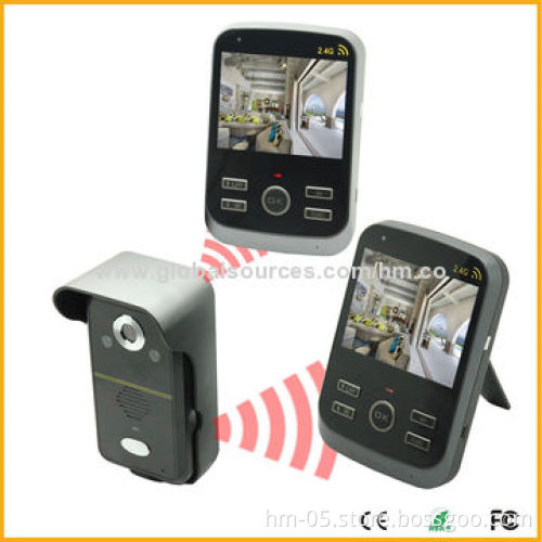 Wireless Video Doorphone, Entry Intercom, Photo Record, 2GB SD Card, Night Vision, Waterproof Shell